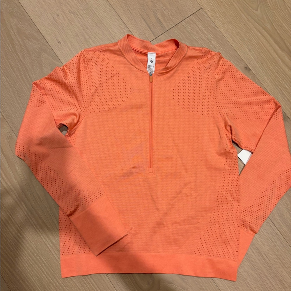 NWT Swiftly Midweight Half zip long sleeve running top